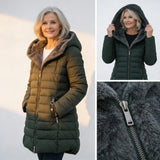 Clair | Fleecevuorattu untuvatakki