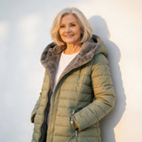 Clair | Fleecevuorattu untuvatakki