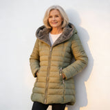 Clair | Fleecevuorattu untuvatakki