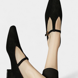 Elly matalat korkokengät remmillä ja soljella