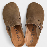 Aubree | Miesten ja naisten samettimoffisaappaat säädettävällä hihnalla