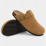 Aubree | Miesten ja naisten samettimoffisaappaat säädettävällä hihnalla