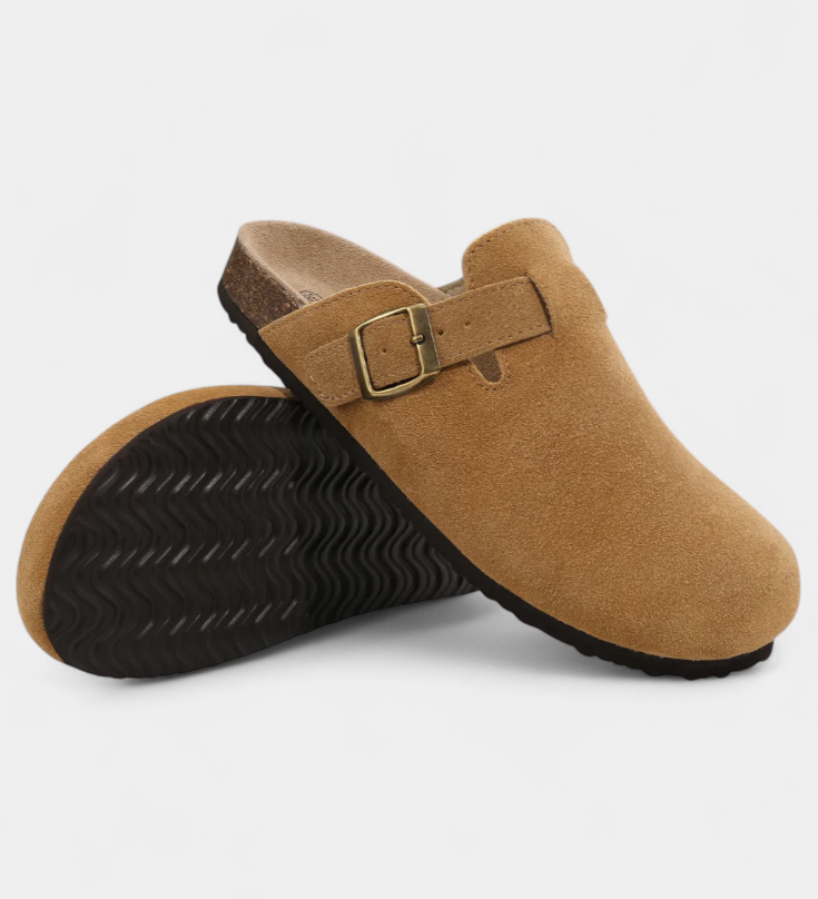 Aubree | Miesten ja naisten samettimoffisaappaat säädettävällä hihnalla