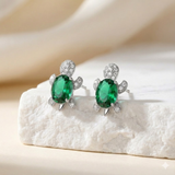 Korvakorut Onnen kilpikonna, mukaan ilmainen kaulakoru | Rajoitettu tarjous