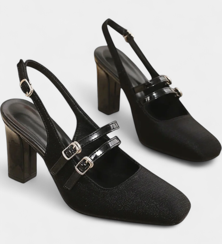 Orlanda-nahkasandaalit tuplahihnoilla ja nilkkaremmillä