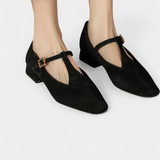 Elly matalat korkokengät remmillä ja soljella