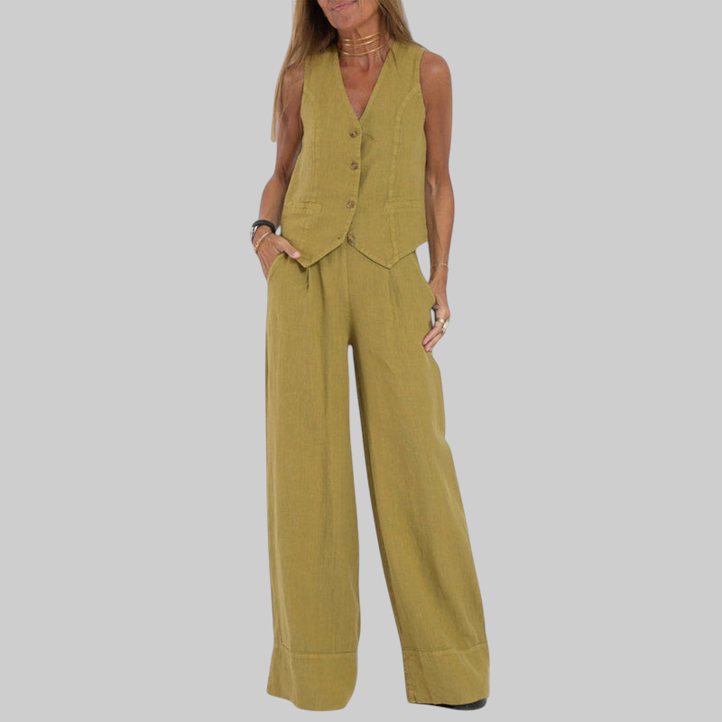 Martina | Tyylikäs kaksiosainen pellavainen setti