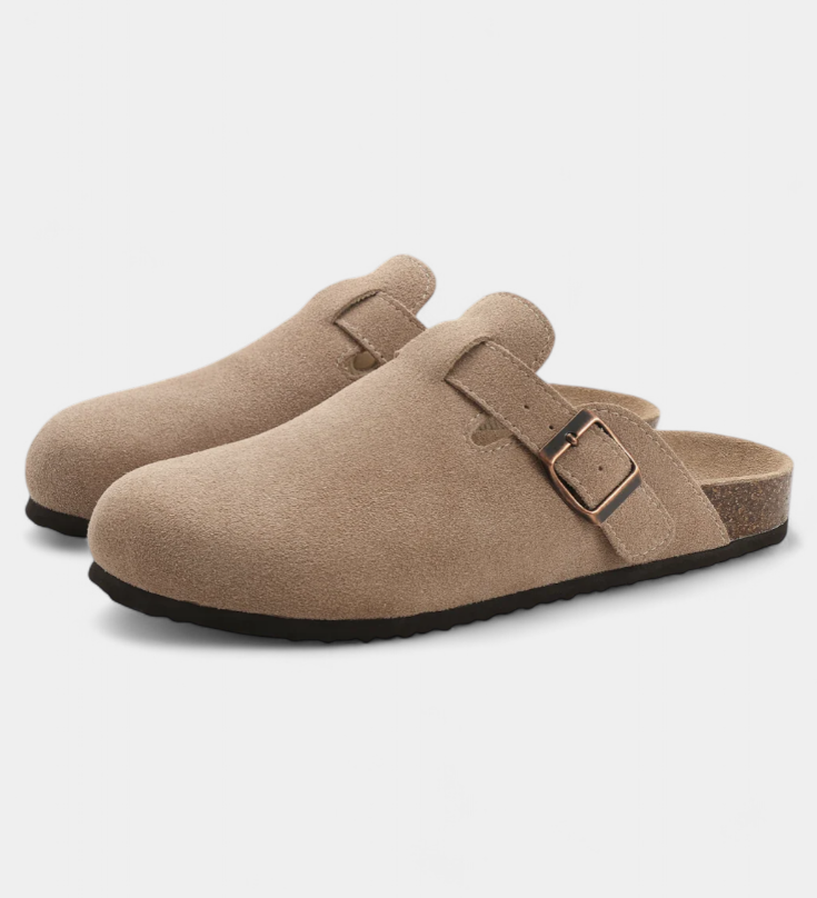 Aubree | Miesten ja naisten samettimoffisaappaat säädettävällä hihnalla