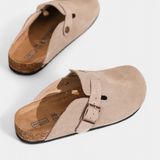 Aubree | Miesten ja naisten samettimoffisaappaat säädettävällä hihnalla