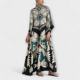 Giselle - Tyylikäs maksihame kukkakuviolla