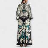 Giselle - Tyylikäs maksihame kukkakuviolla