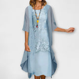 Danielle - Tyylikäs sifonkimekko herkullisin yksityiskohdin