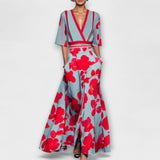 Alma - Tyylikäs Äärmekuvioitu Mekko Naisille