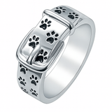 Lien Fidèle – Hopeasormenjälkisormus