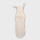 Renske - Elegantti pitkä mekko hienostuneella korsettisuunnittelulla