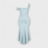 Renske - Elegantti pitkä mekko hienostuneella korsettisuunnittelulla