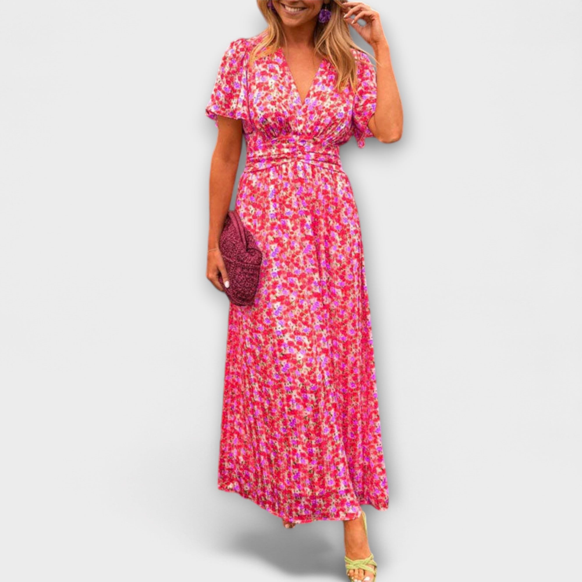 Elsie - Ajaton V-pääntie mekko