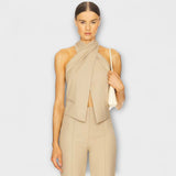 Juni - Ristikkäin Rintaliivihihainen Toppi