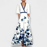 Alma - Tyylikäs Äärmekuvioitu Mekko Naisille